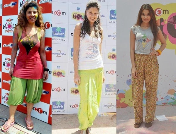 Holi fashion in Harem and lounge Pants