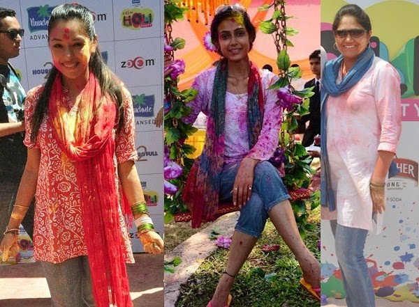 Kurti and Dupatta with Jeans for holi