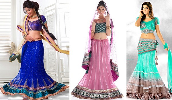 Designer Lehengas of different style