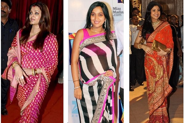 Saree to Hide Baby Bump