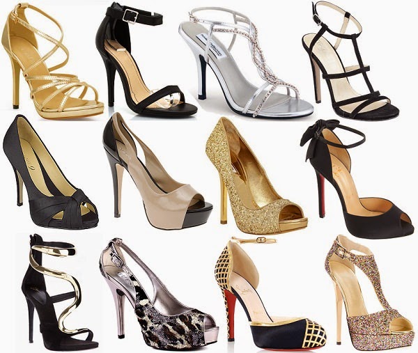 Peep toe heels, strappy heels or stiletto