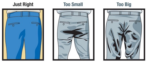 guide to trouser seat fitting in suit