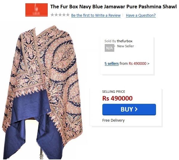 overpriced Pure Pashmina Shawl