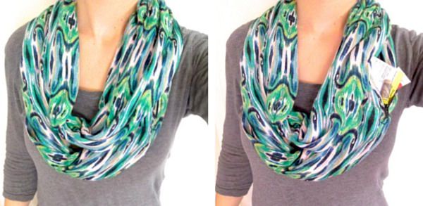 Secret Stash Scarf to carry your belongings 