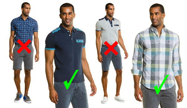 casual shirts and polos must be worn untucked