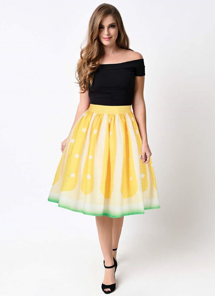 bell-shaped-skirt, kinds of mini skirts, skirts patterns images 