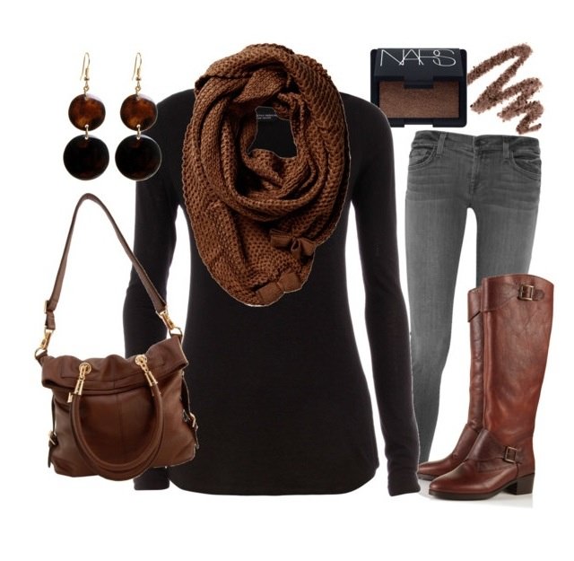 Cool black and brown matching outfits lookbook