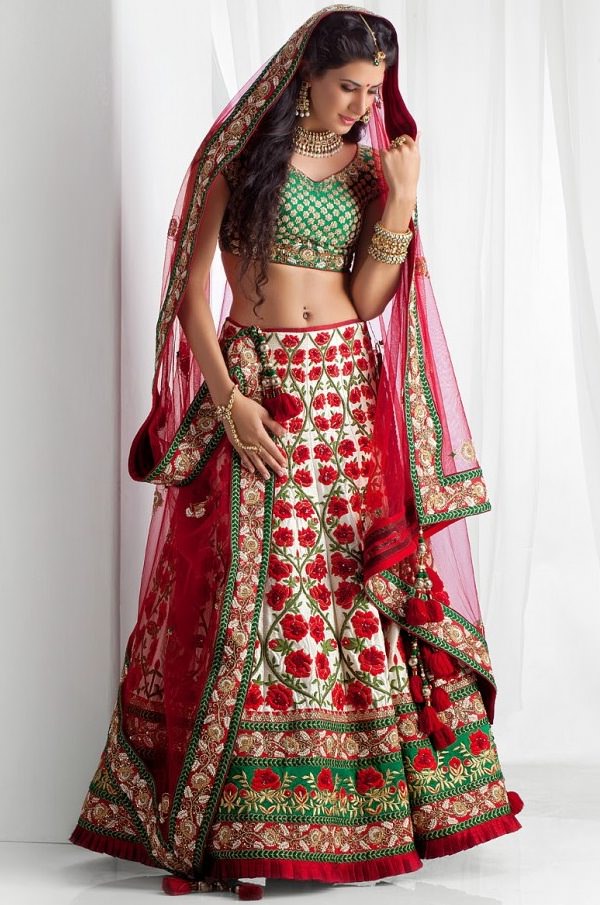 dupatta wearing styles, different styles of draping dupatta with lehenga