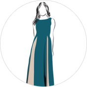 Slit kurti clipart drawing