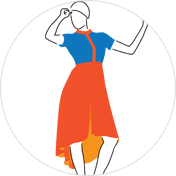 Tail Cut Kurti clipart Drawing