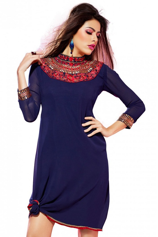 neck style for dress, Jewel Neckline kurti