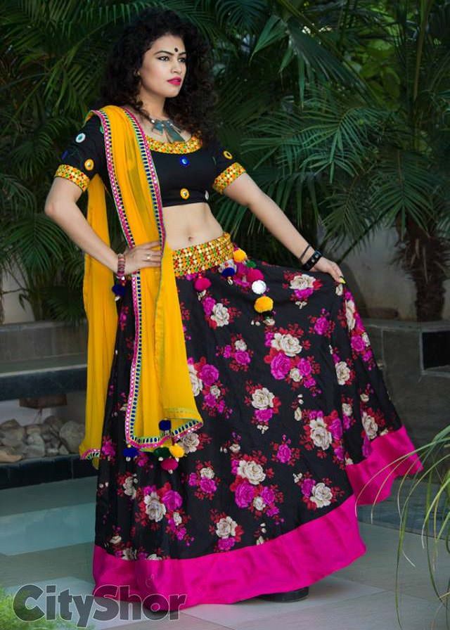 floral chaniya choli