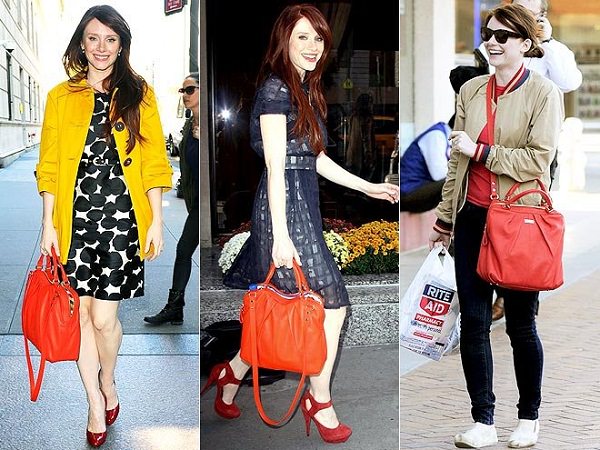 select colours of bags according to your body shape and dresses