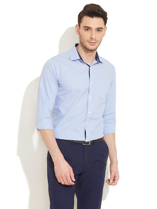 What colored shirts can be combined with navy blue pants  Quora