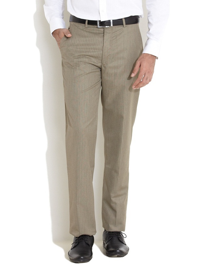 striped pant with plain shirt, Evergreen white good with contrast pant