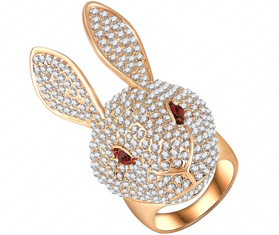 diamond rabbit ring