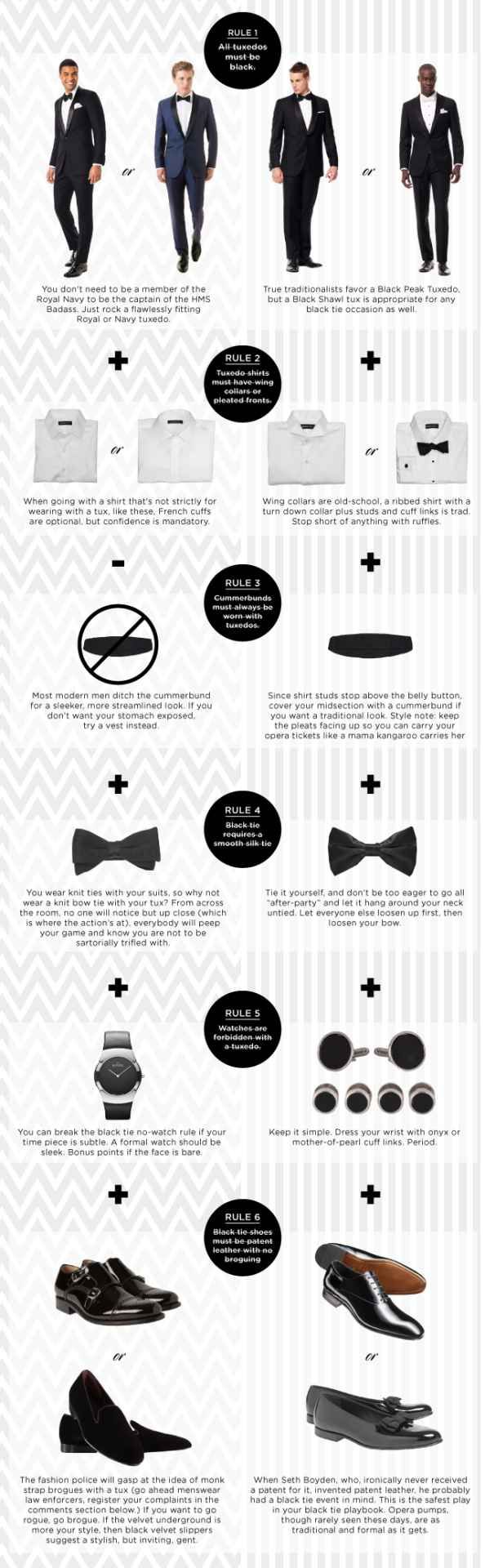 tuxedo rules, a guide to break all the black tie rules