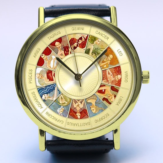 zodiac signs wrist watch