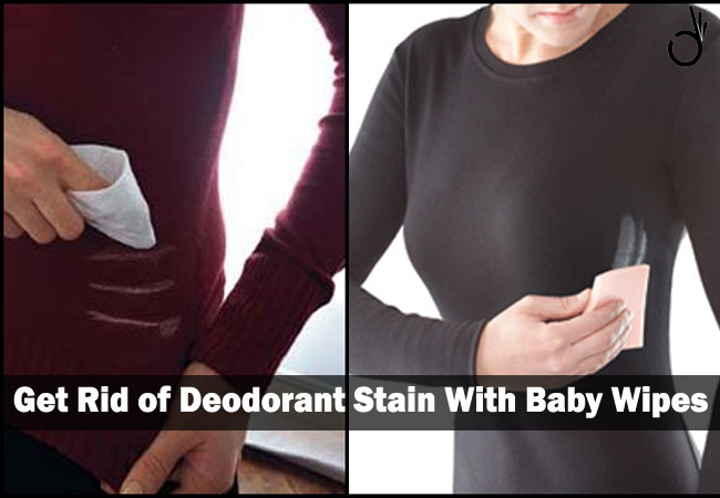 baby wipes to remove deodorant stains, easy way to remove deodorant stains from clothes