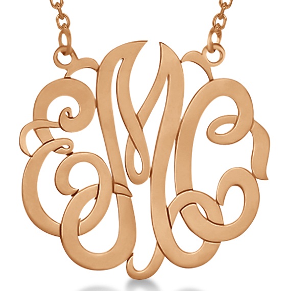 flourish monogram earrings