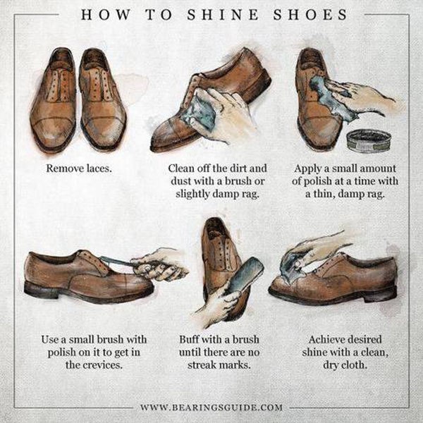 how to shine shoes