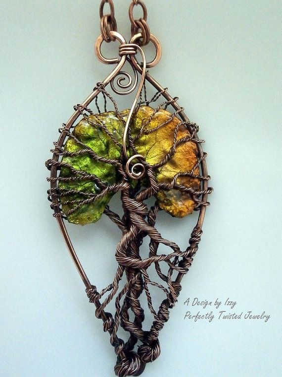 tree of life wire pendant