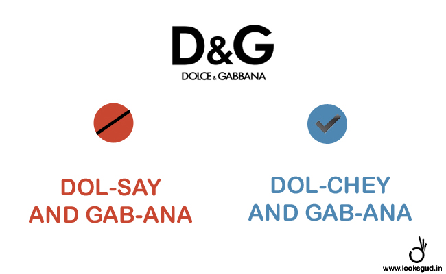 how to pronounce high fashion brand dolce & gabbana