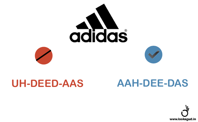 famous brand adidas pronunciation