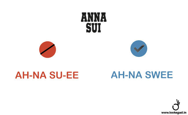 designer brand Anna Sui pronunciation