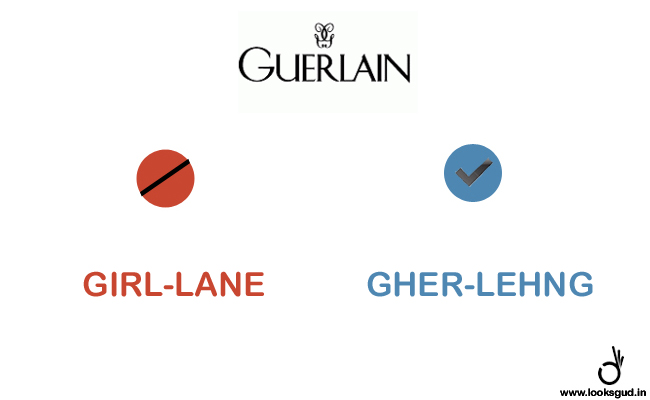 how to pronounce fashion brand guerlain