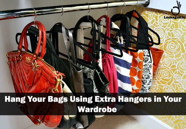 closet space hacks for bags