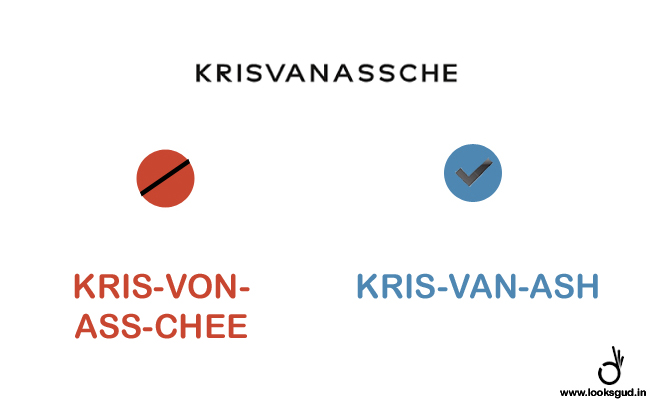 designer fashion brand krisvanassche pronounce name