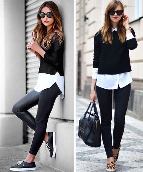 18 Cute Ways to wear Leggings in Style- Outfit Ideas - LooksGud.com