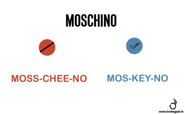 moschino brand pronounce name