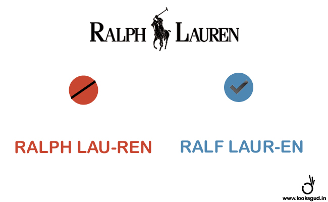 designer brand ralph lauren pronounciation