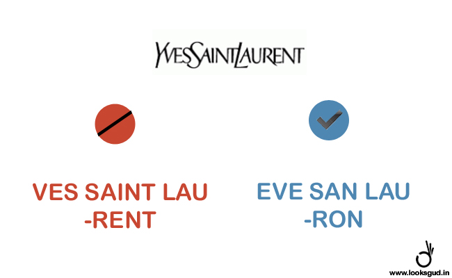 luxury fashion brand yves saint laurent pronounce name