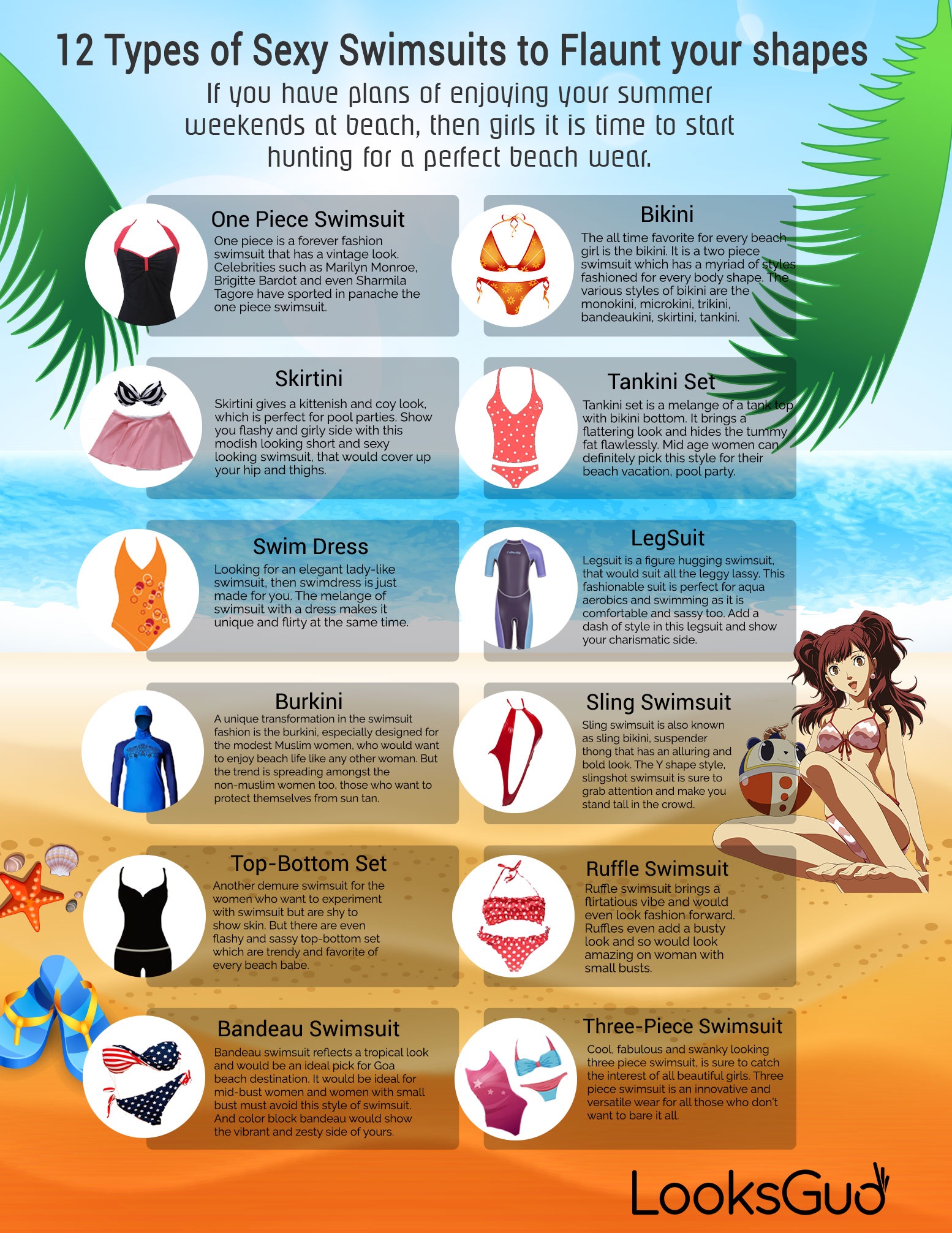 types of swimsuits