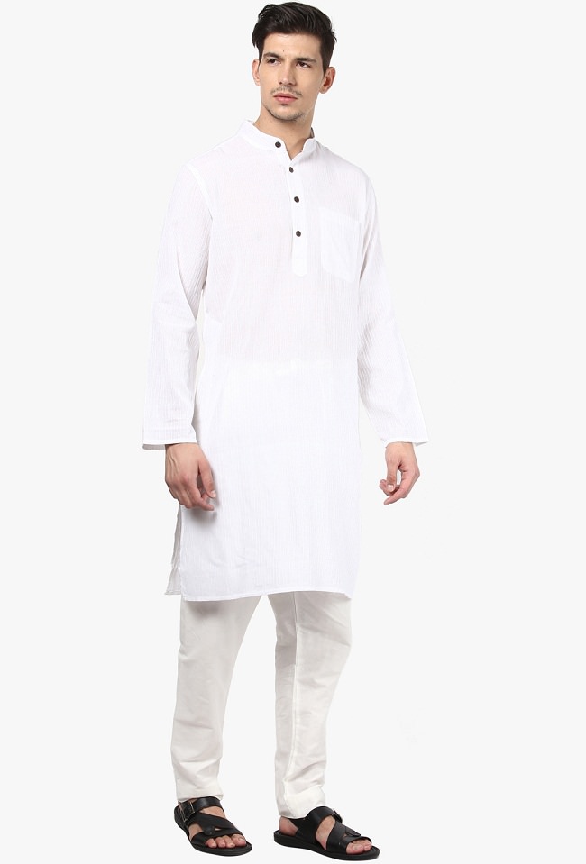 white striped kurta