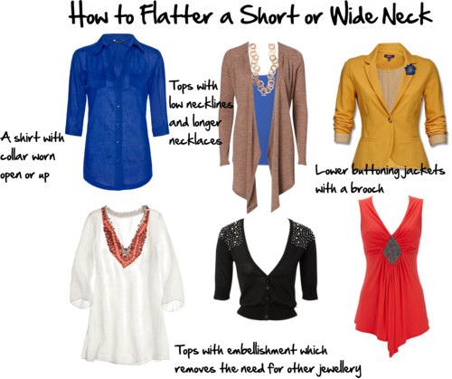 flatter short wide neck