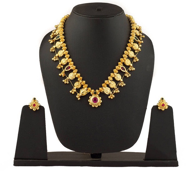 kolhapuri saaj a traditional maharashtrian jewellery in gold plated