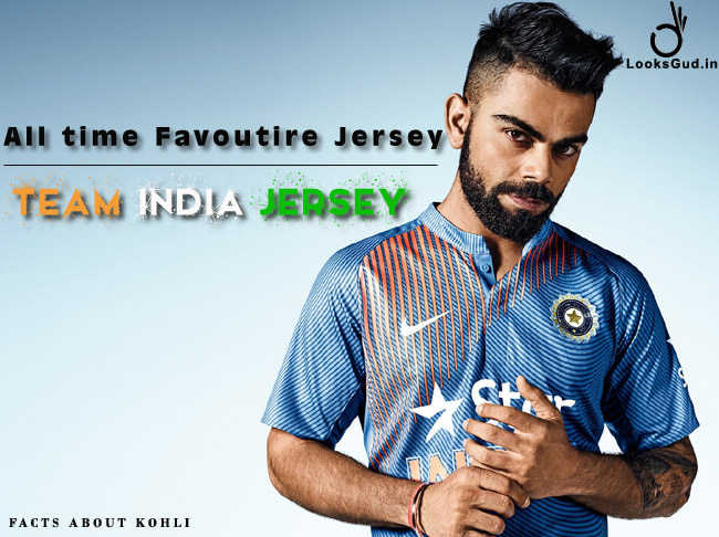 virat kohli's favourite jersey is team india jersey