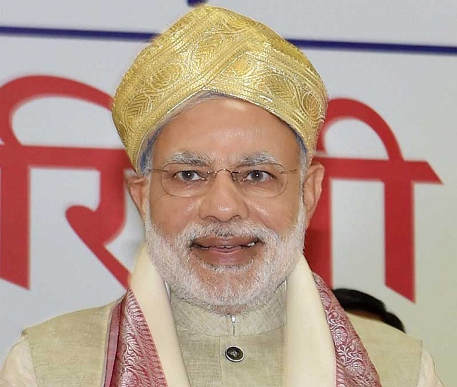 modi in golden turban