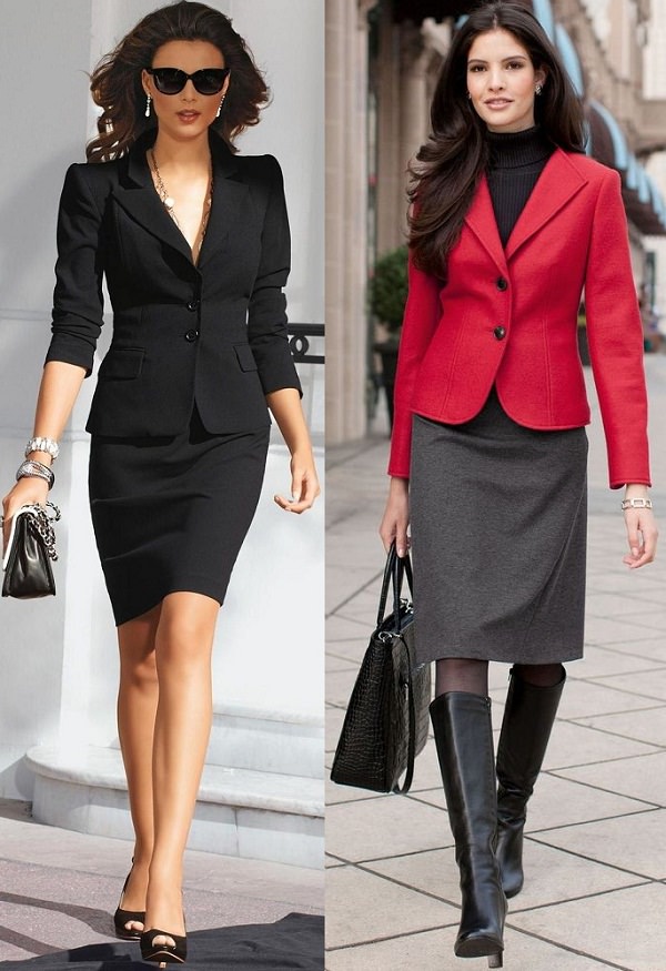 pencil skirt with blazer