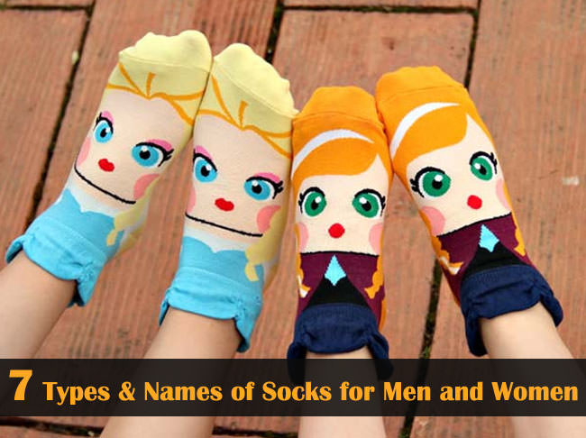 different types of socks with names