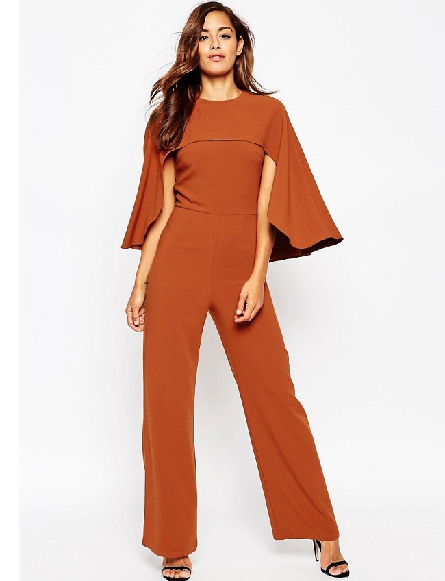 cape over jumpsuit