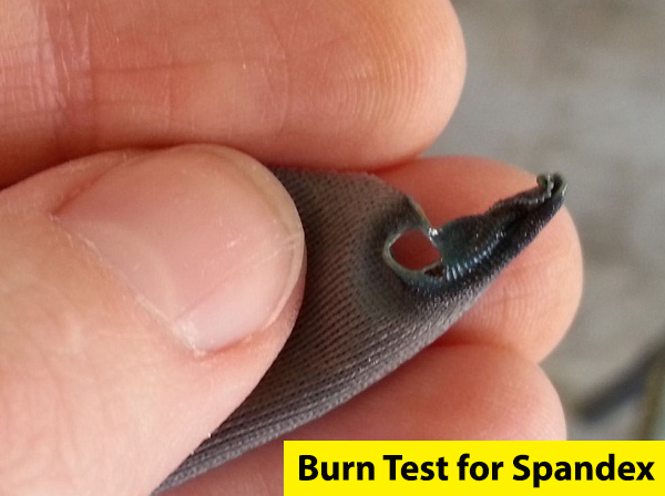 Spandex Fabric Burn Test