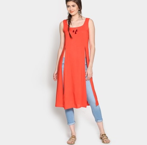 Kurti With Jeans- Sassy Western Look