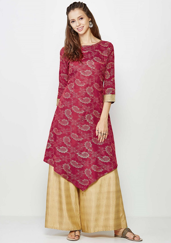Pair Kurti with Palazzo Pant is new trending style