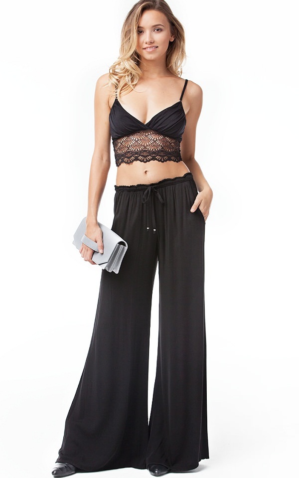 Palazzo with Bralette Bra