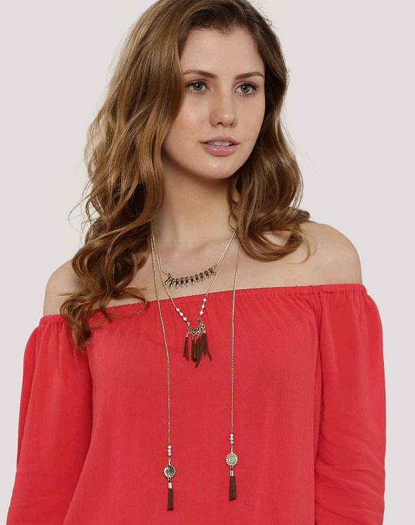 Necklace for Off-Shoulder Neckline